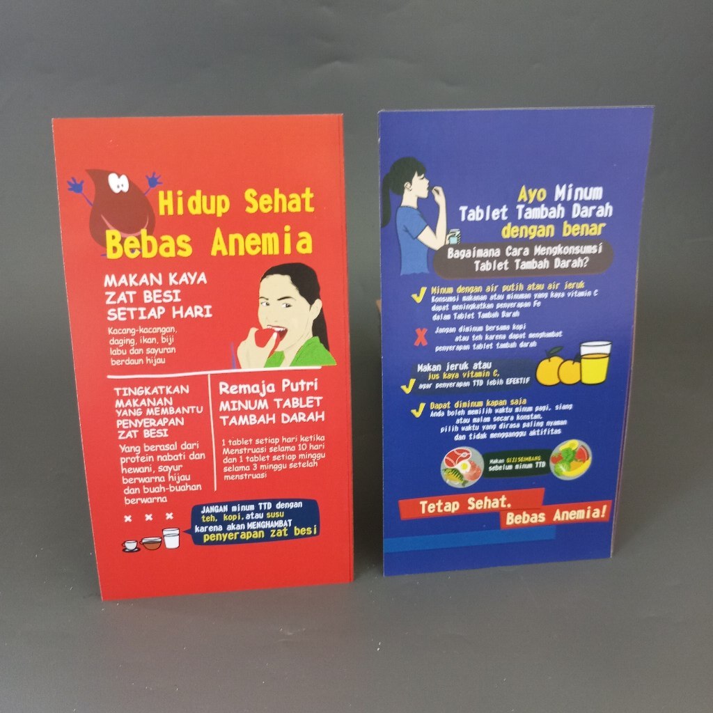 Flyer Anemia - Brosure Anemia - Edukasi Kesehatan Remaja