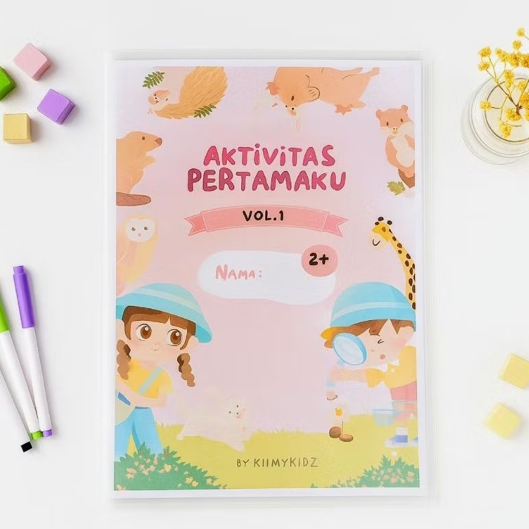 PAKET LENGKAP Buku Aktivitas Pertamaku Vol.1-animal fun, cocok untuk anak umur 2 tahun, PAUD dan Pra