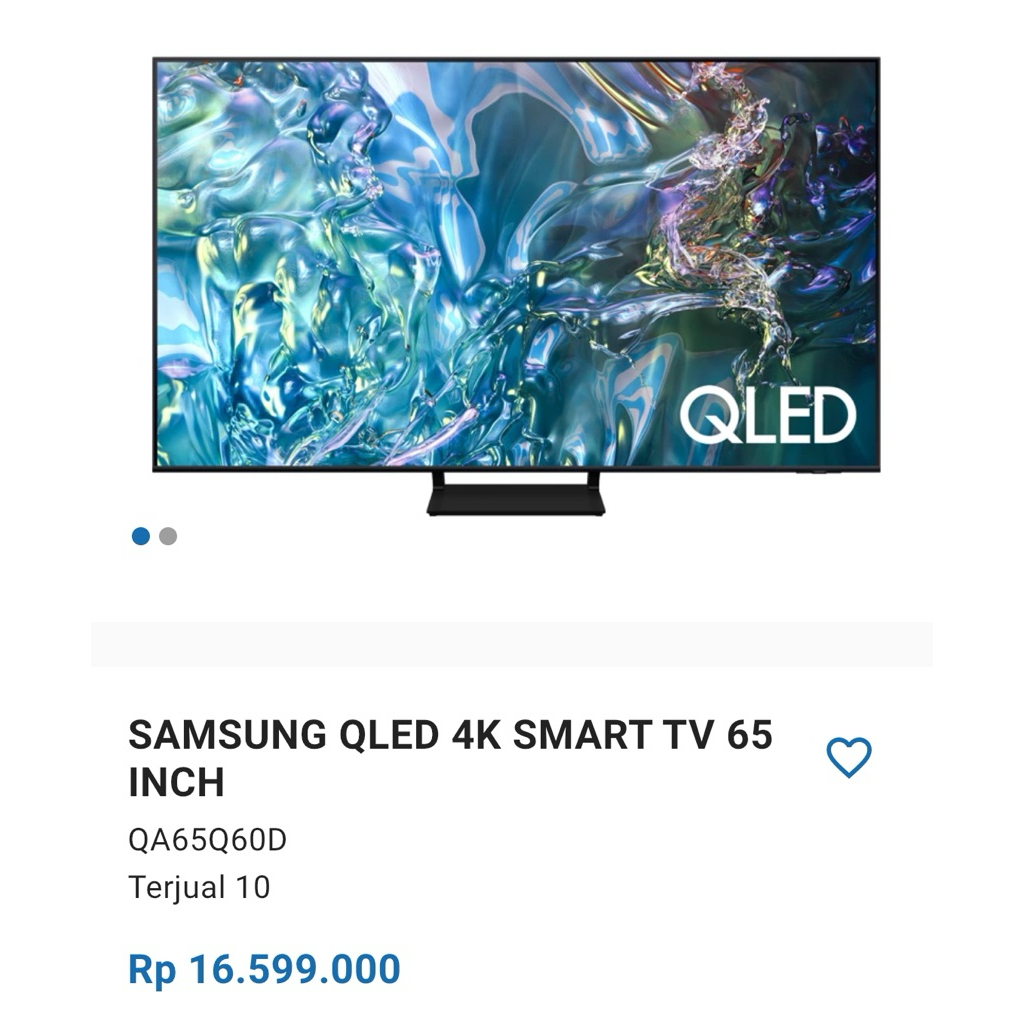 PROMO SAMSUNG 65 QLED 65Q60D GARANSI RESMI NEW