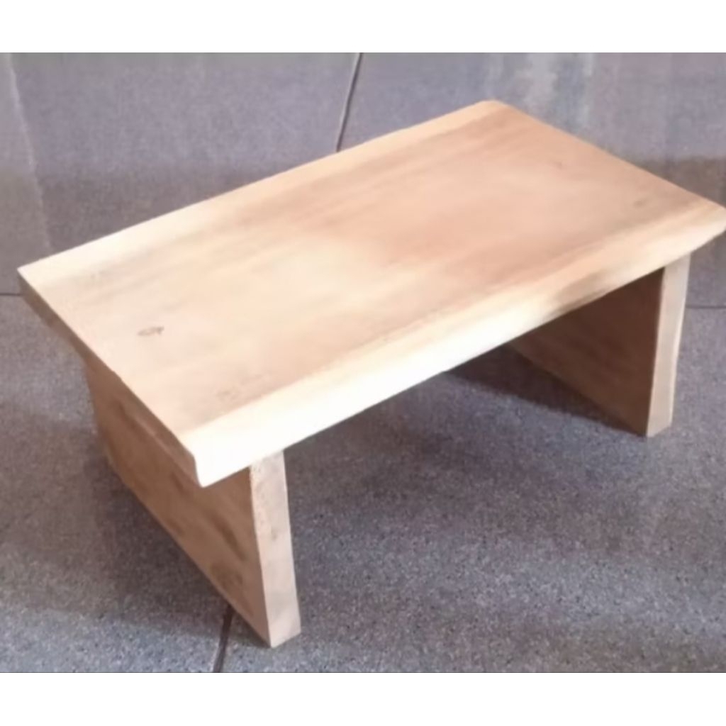 kursi jongkok/Dingklik kayu modern asli kayu jati solid