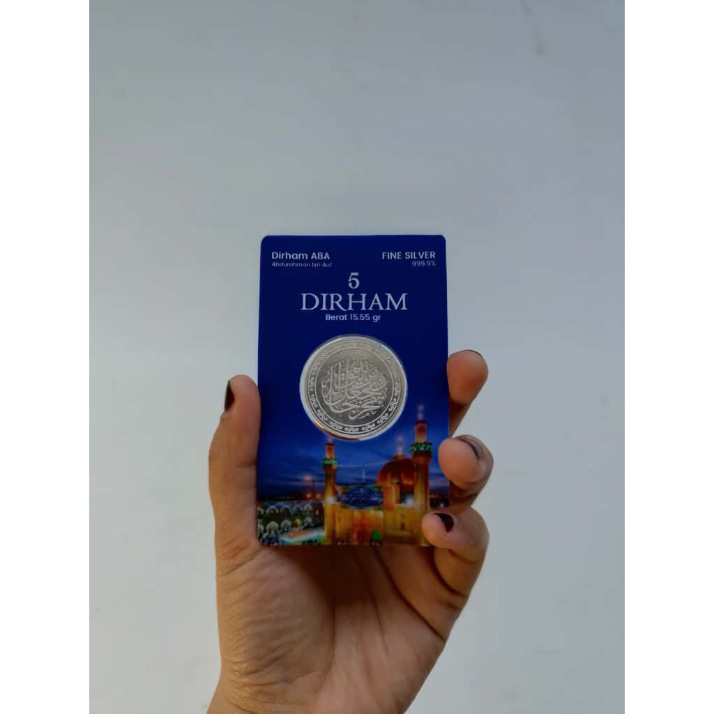 Koin Dirham ABA Perak 5 Dirham (15.55 Gram) Fine Silver
