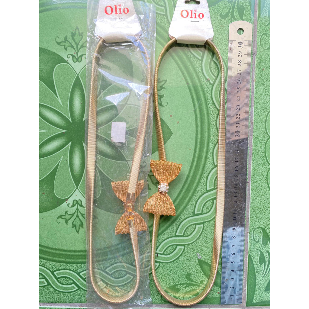 IKAT PINGGANG PITA ELASTIS || GESPER EMAS || SABUK WANITA