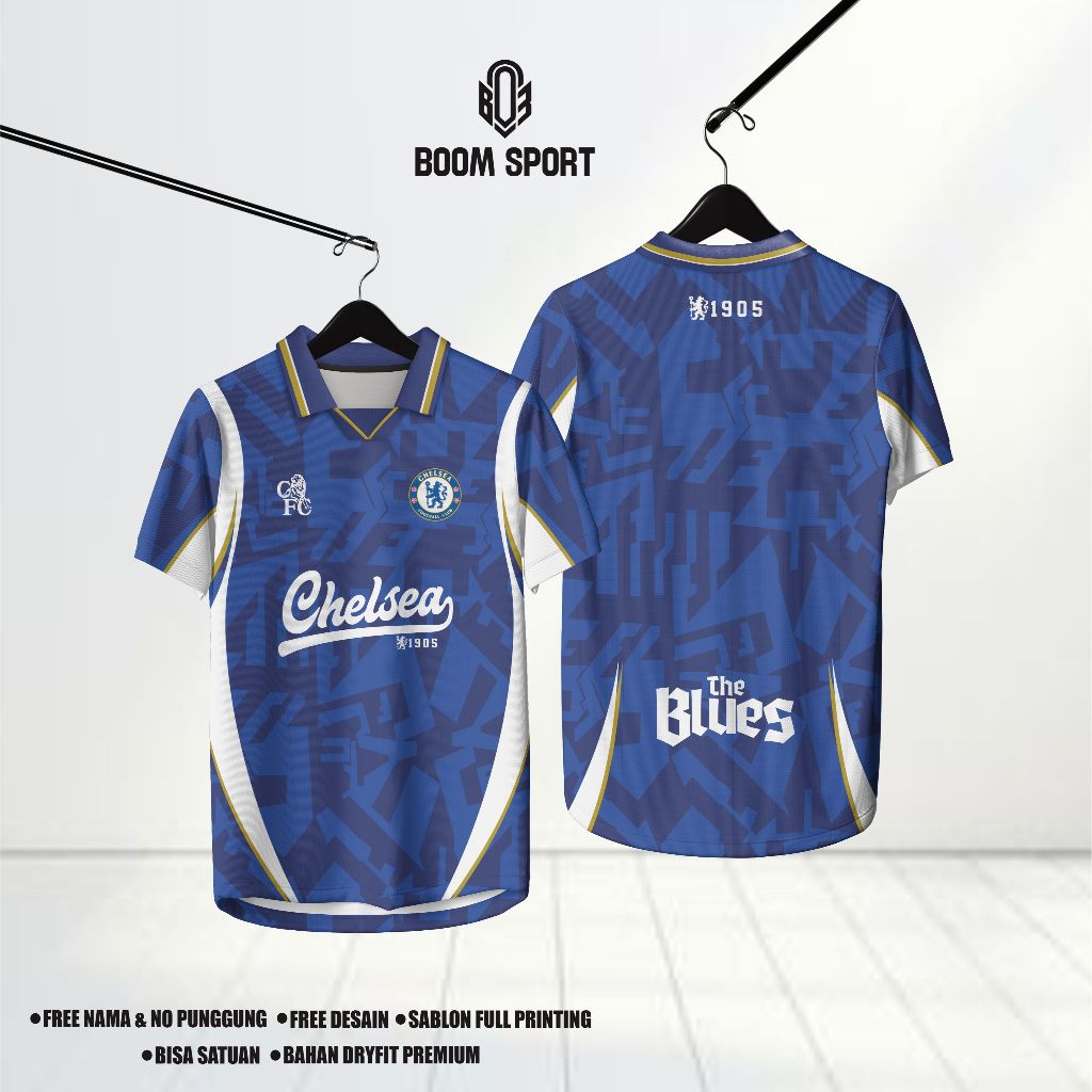 Jersey Chelsea Fantasy / Jersey Chelsea / Jersey Bola / Jersey Vintage / Jersey Chelsea Sport - CHEL