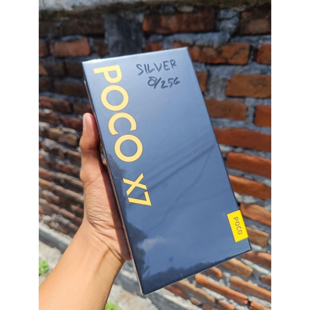 POCO X7 8/256 SILVER BARU SEGEL