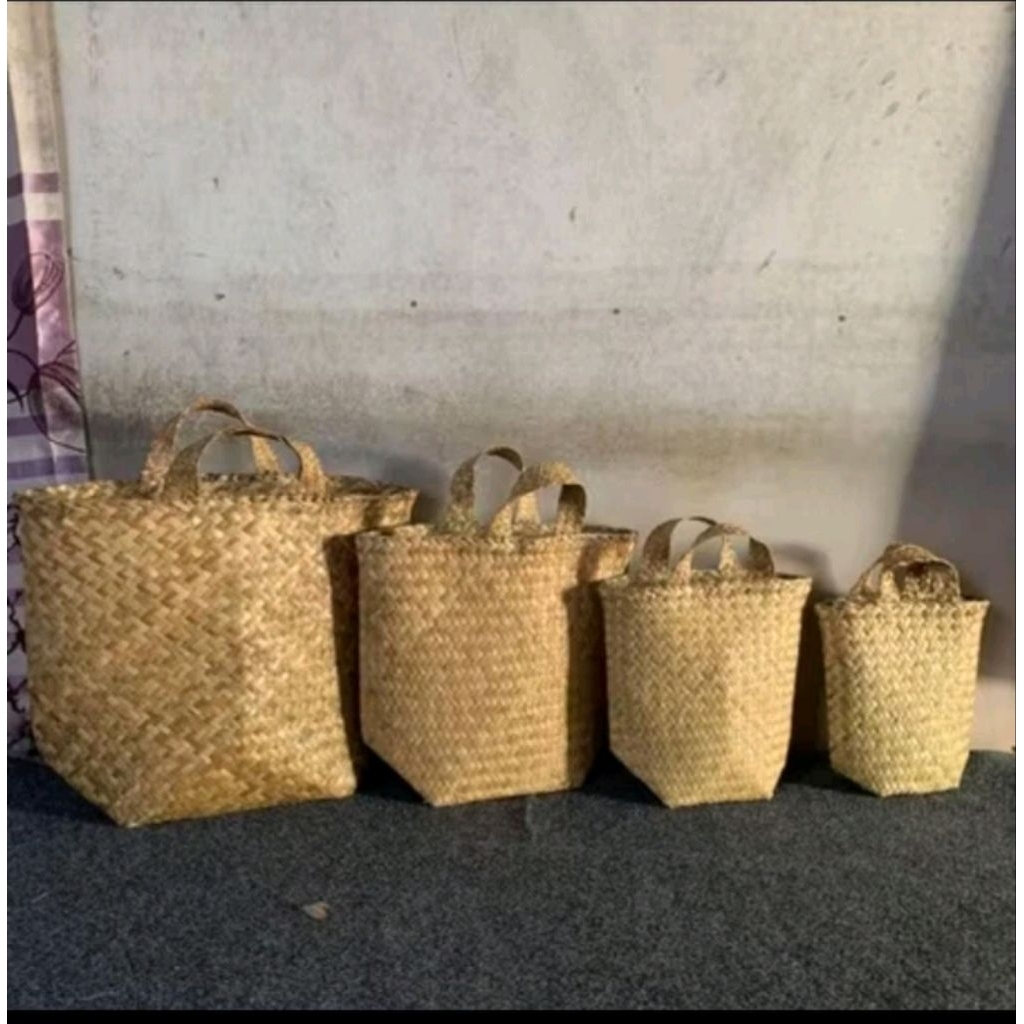 Bakul Purun Size S M L XL khas Kalimantan