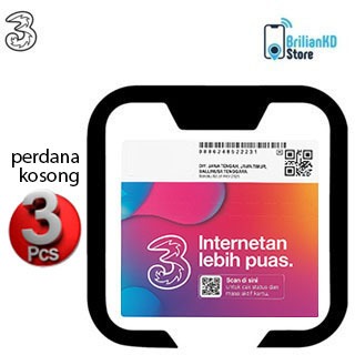 Kartu Perdana Kosong Tri Three KPK SEGEL