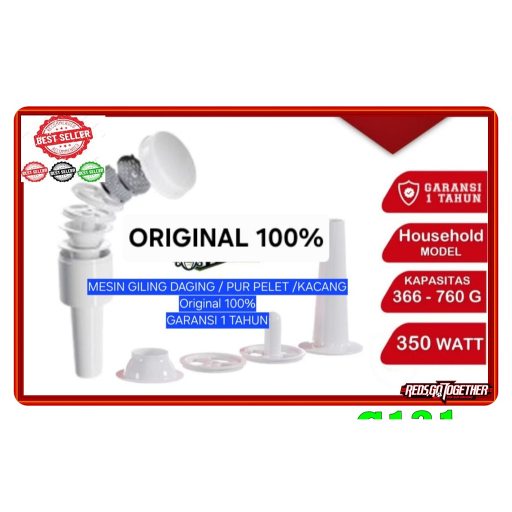C131 ORI 100% Mesin penggiling daging 350w 350 W ALAT PERALATAN GILING PUR VOER SAYURAN KACANG PENGH