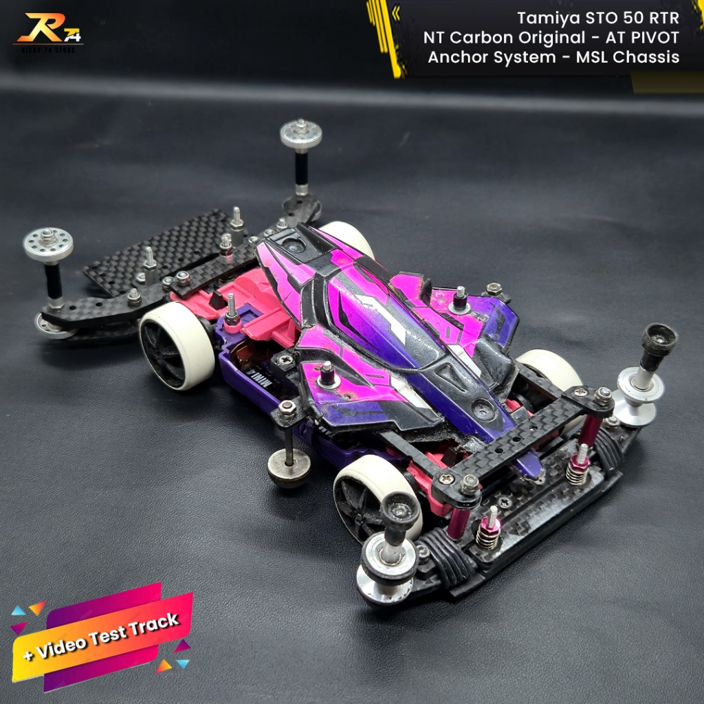 Tamiya STO 50 AT Pivot Bumper - NT Carbon Original - Anchor System - 2nd Ready To Race