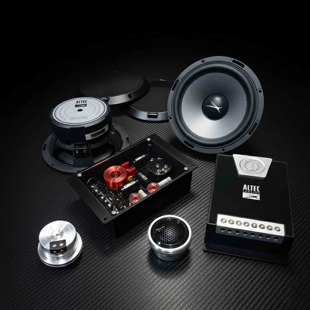 Altec Lansing Speaker Mobil Split Component 2-Way Ukuran 6.5 inch High Quality SET