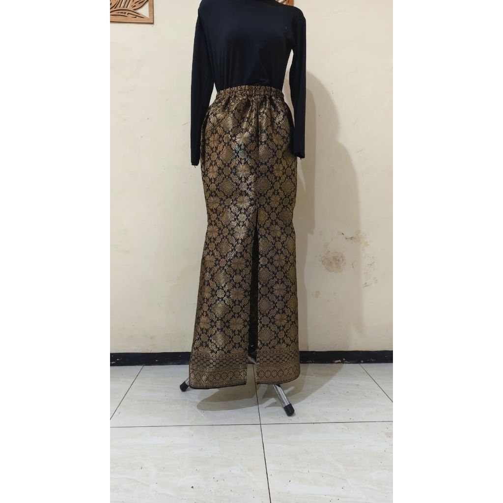 rok songket duyung motif gold/emas
