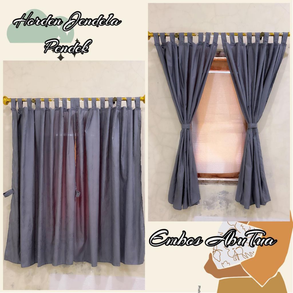 Gorden Jendela Pendek Gorden Kecil Gorden Jendela Kamar Gorden Karakter Tinggi 120
