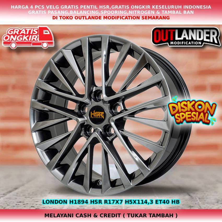 Vleg resing mewah ring 17 untuk mobil innova xpander stargazer almaz dll hsr london r17