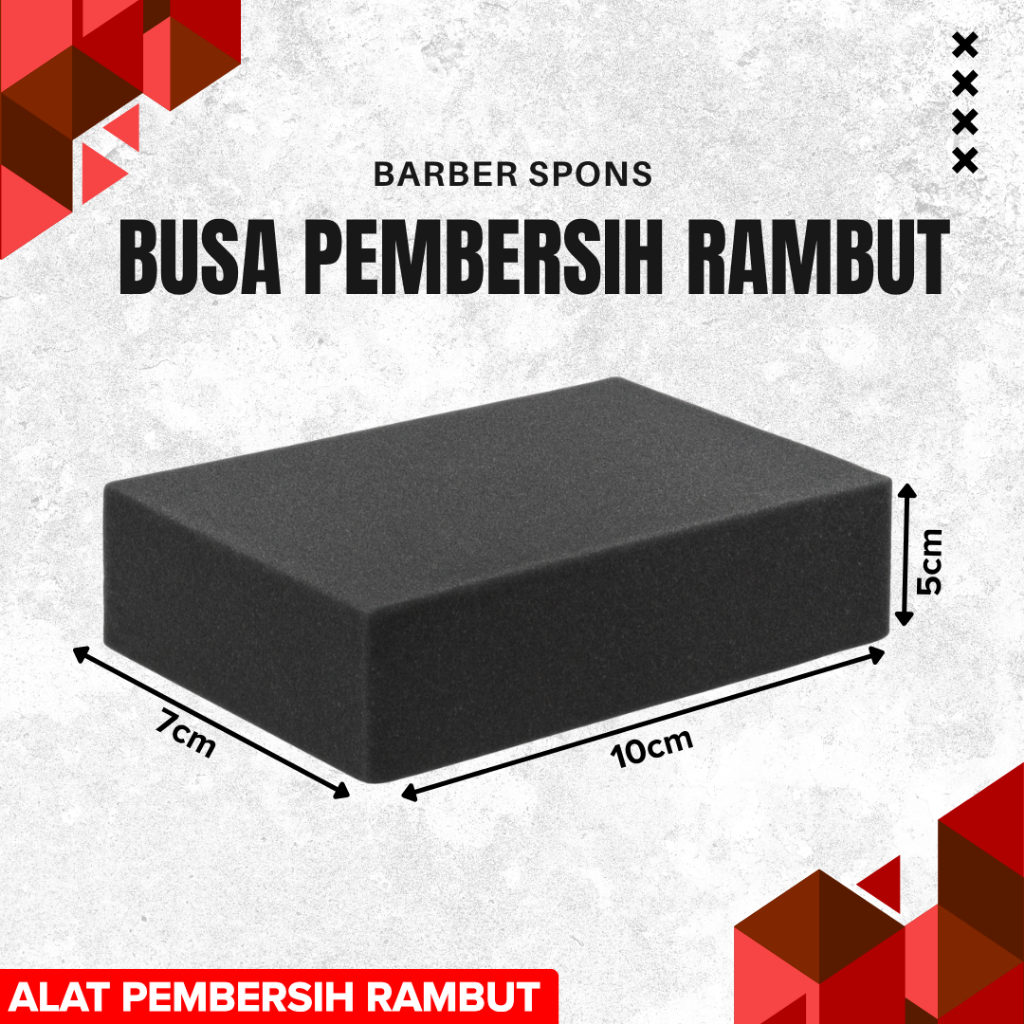 Spon Busa Pembersih Sisa Rambut Cukur Pangkas Rambut Barbershop