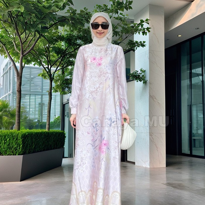 Gamis Satin Silk Premium/ Gamis Mewah Pesta Kondangan