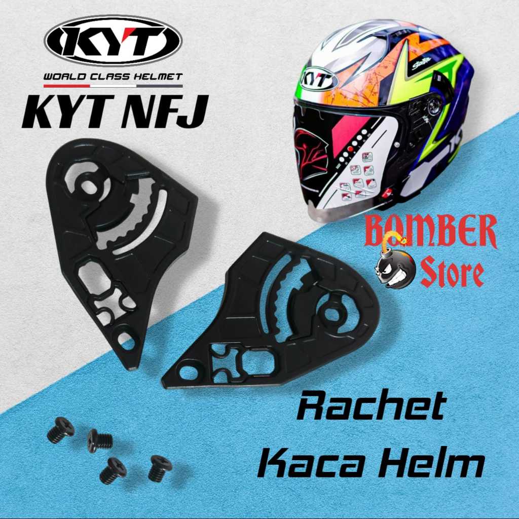 Rachet dudukan kaca Helm KYT NFJ, Rachet Kaca Helm KYT NFJ All Varian