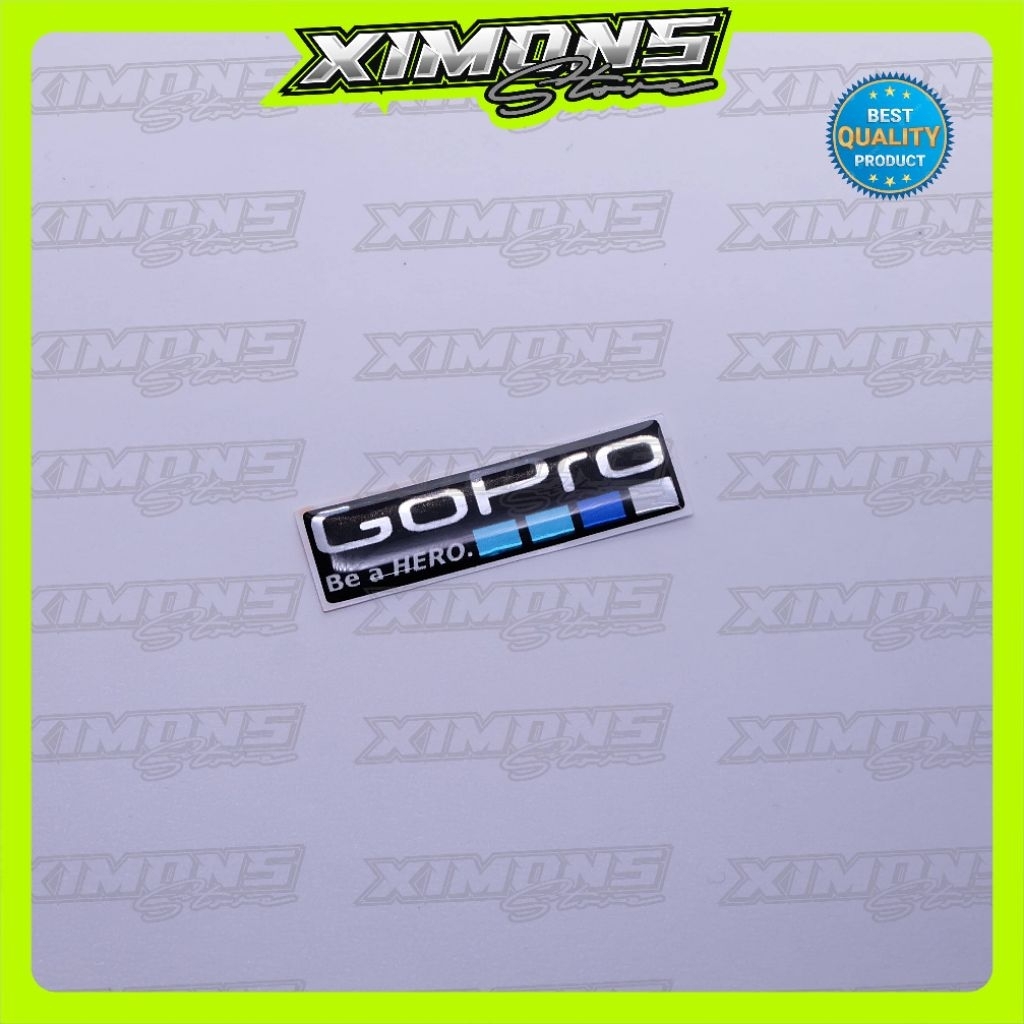 emblem gopro / sticker logo gopro / emblem timbul gopro / stiker timbul gopro / stiker logo gopro
