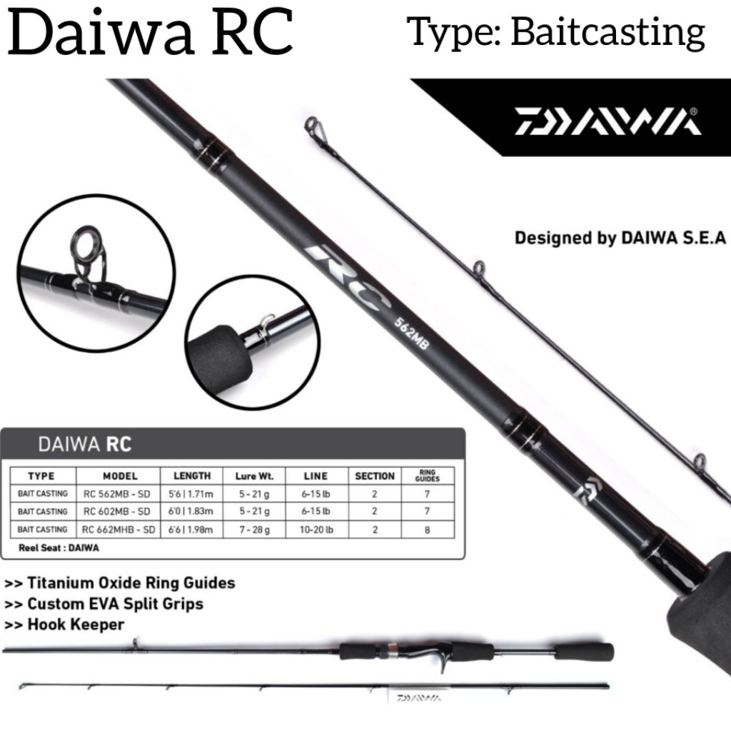 Joran Pancing DAIWA RC Baitcasting BC