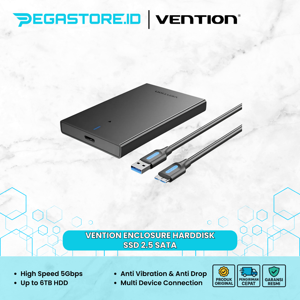 Vention Enclosure Harddisk/SSD 2.5 SATA