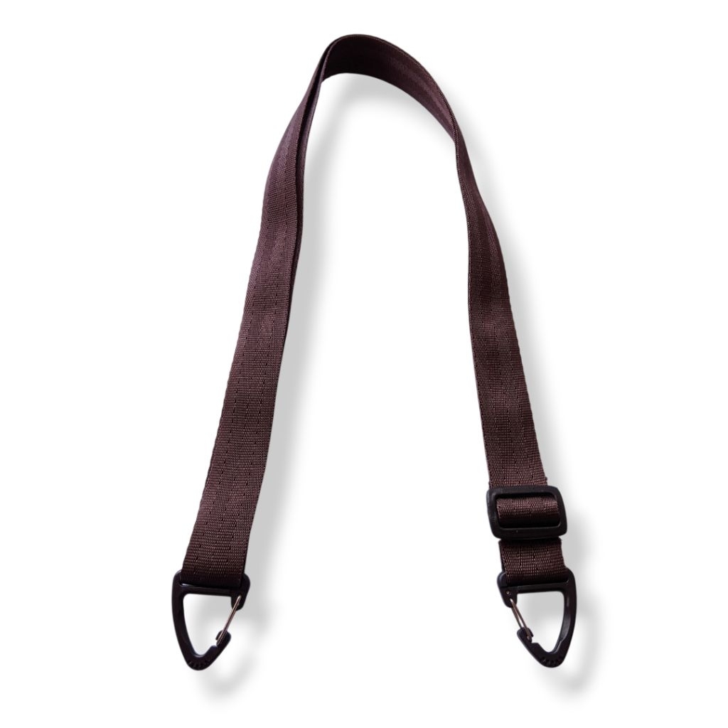 Aksesoris Pengait Plastik Segitiga Tali Tas Selempang Tali Webbing Tas Slingbag Strap 2,5 Cm Coklat 