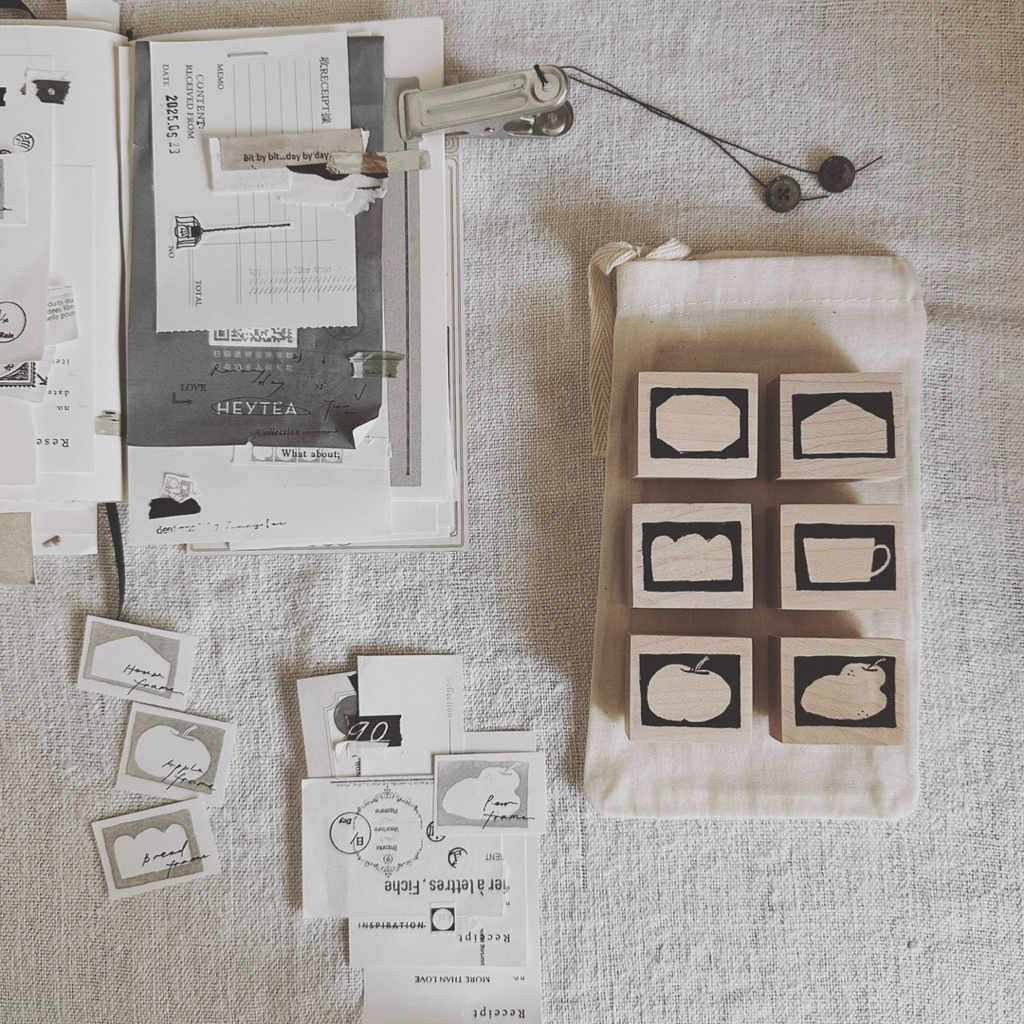 Penny.fei Graffiti Frame Series Rubber Stamp