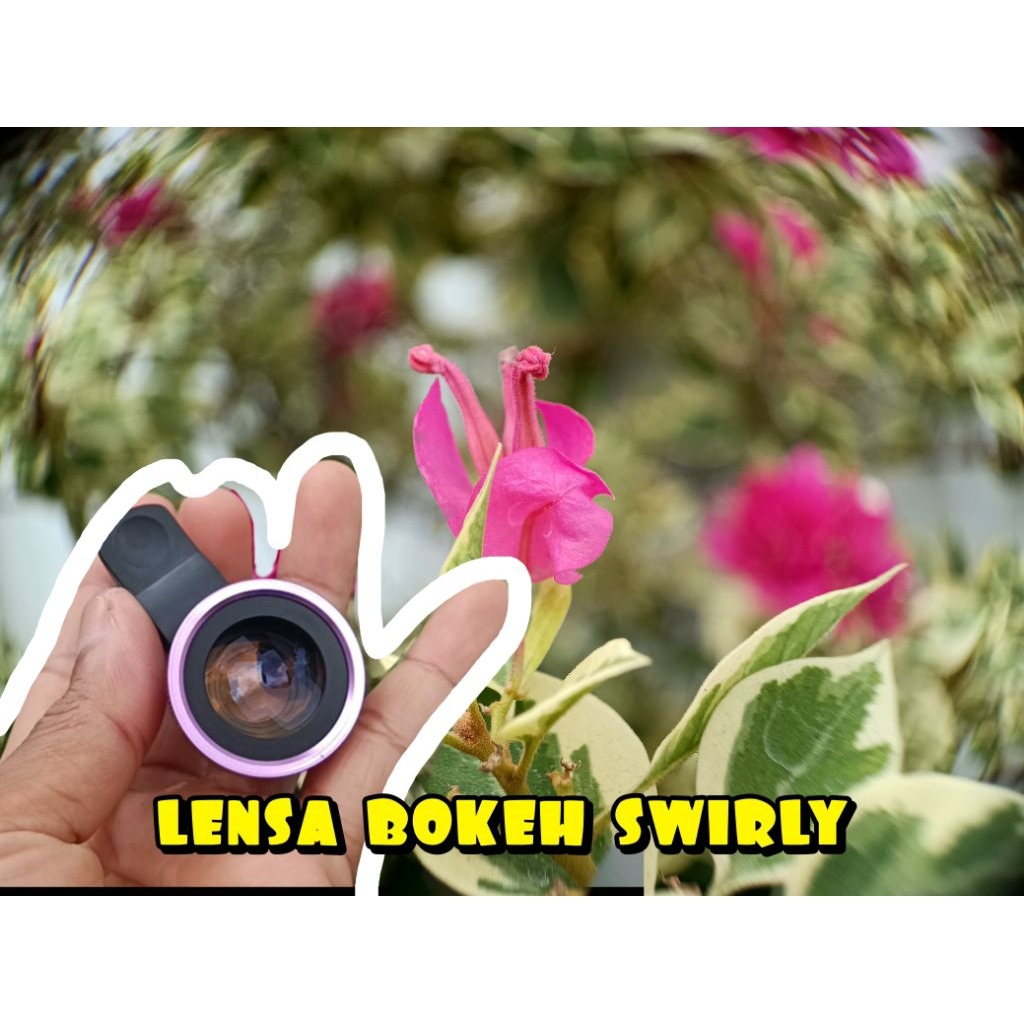 Lensbong makro bokeh swirly