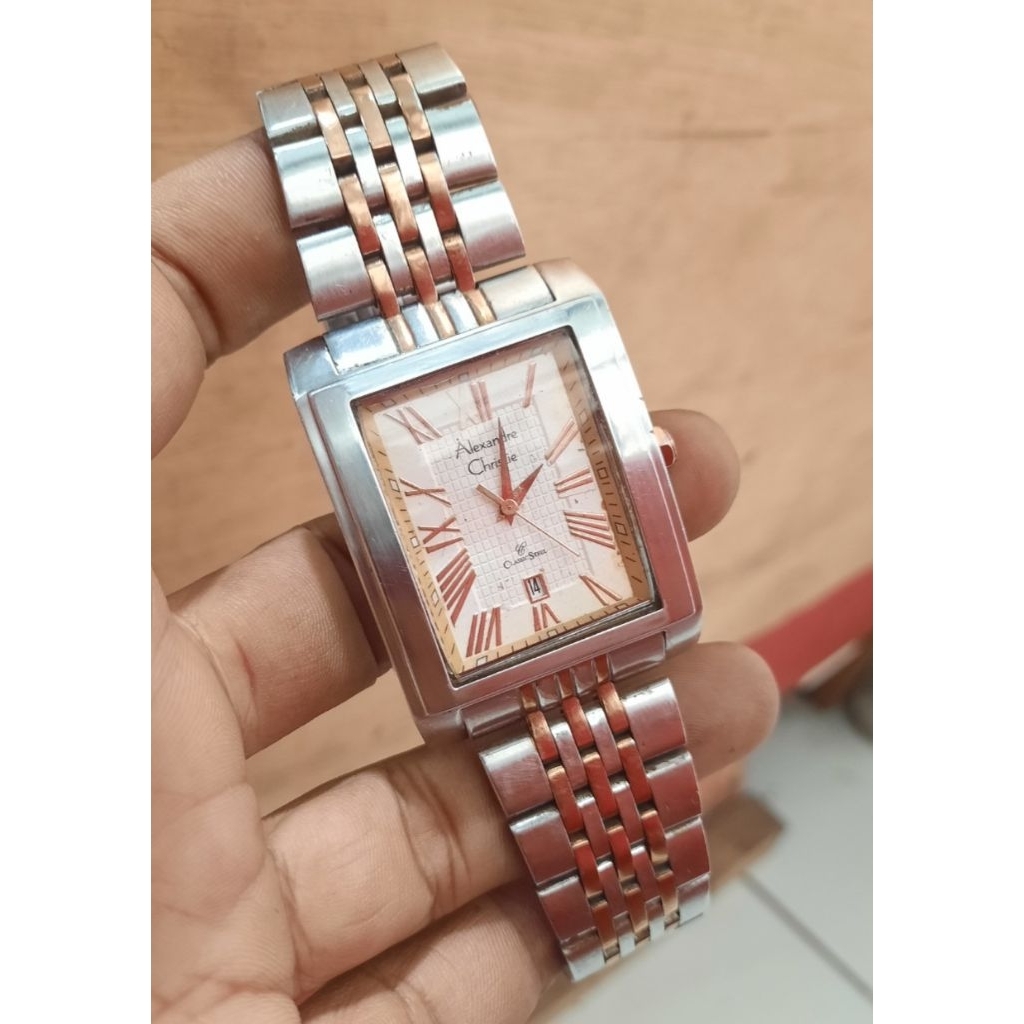 Jam tangan pria ac original model persegi masih mulus