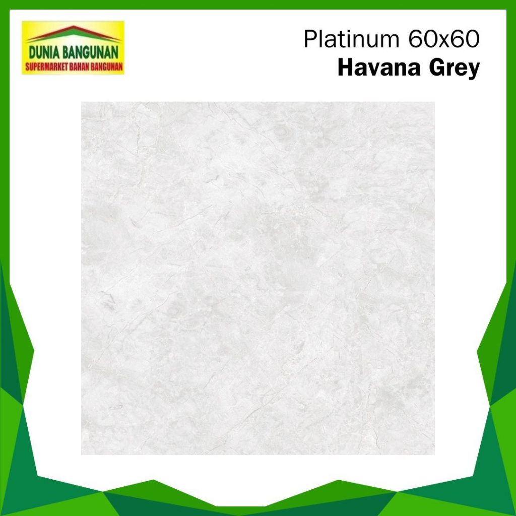 Keramik Lantai 50x50 Platinum Havana Grey Keramik Lantai Marble Grey Glossy