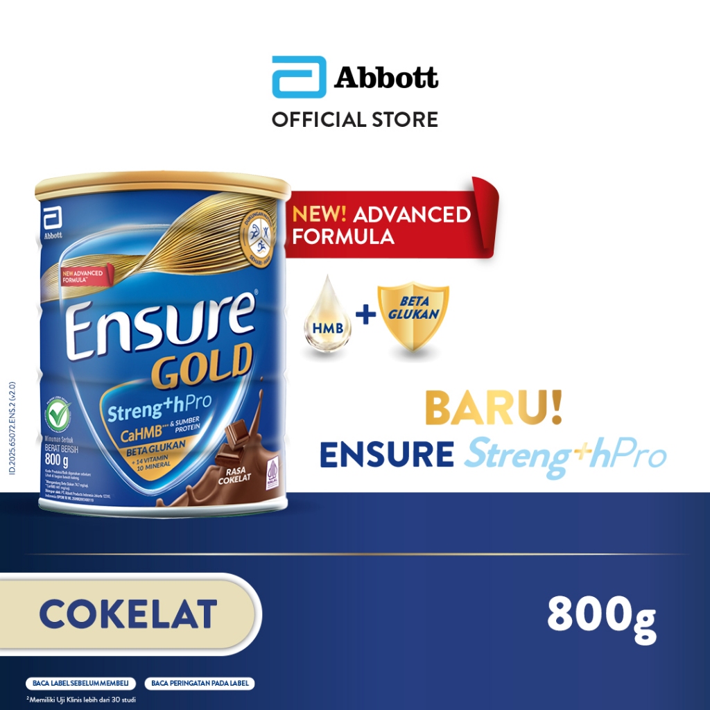 Ensure Gold Rasa Coklat 1x800g - Nutrisi Dewasa & Lansia