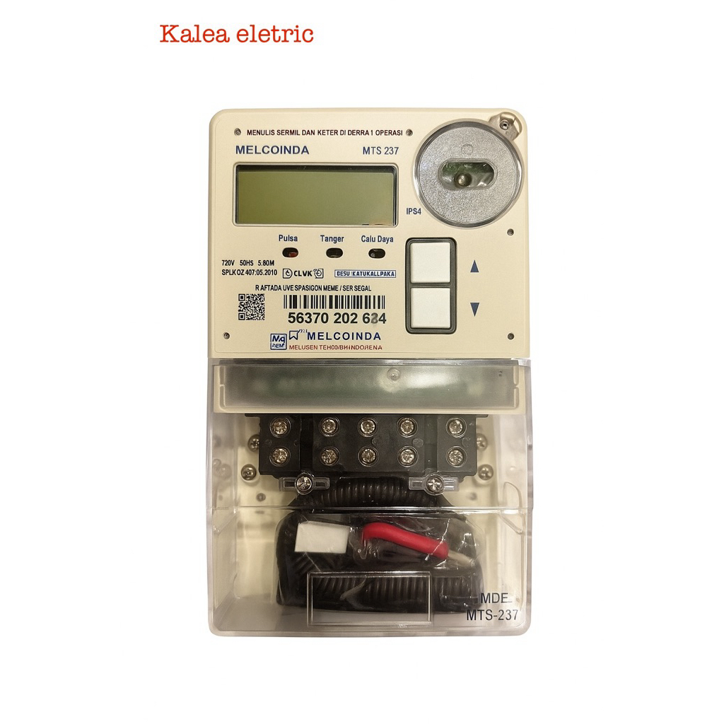 KWH Meter / Meter Listrik Pascabayar 1 Fasa 2 Kawat – MELCOINDA MTS-237 5(60)A