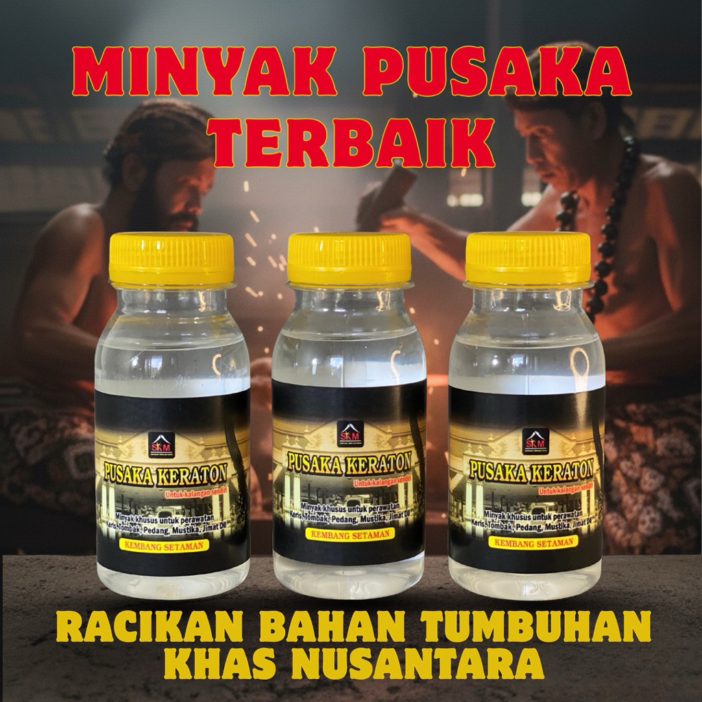 Minyak Pusaka - Asli Jogja (Perawatan Keris, Tombak, Dll)