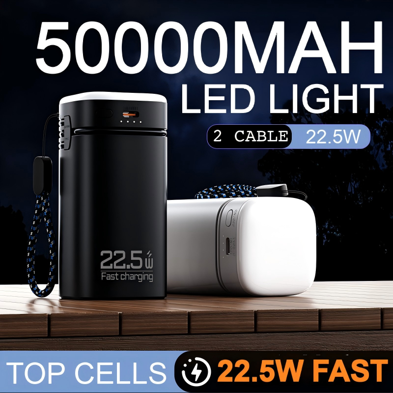 HESTER 22.5W power bank 50000mah powerbank fast charging 22.5W powerbank 50000mah ori powerbank LED 
