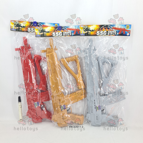 HELLO TOYS Mainan Anak Tembak Tembakan Pistol Senapan Call Warrior SSG Tanpa Baterai Suara Kretek | 