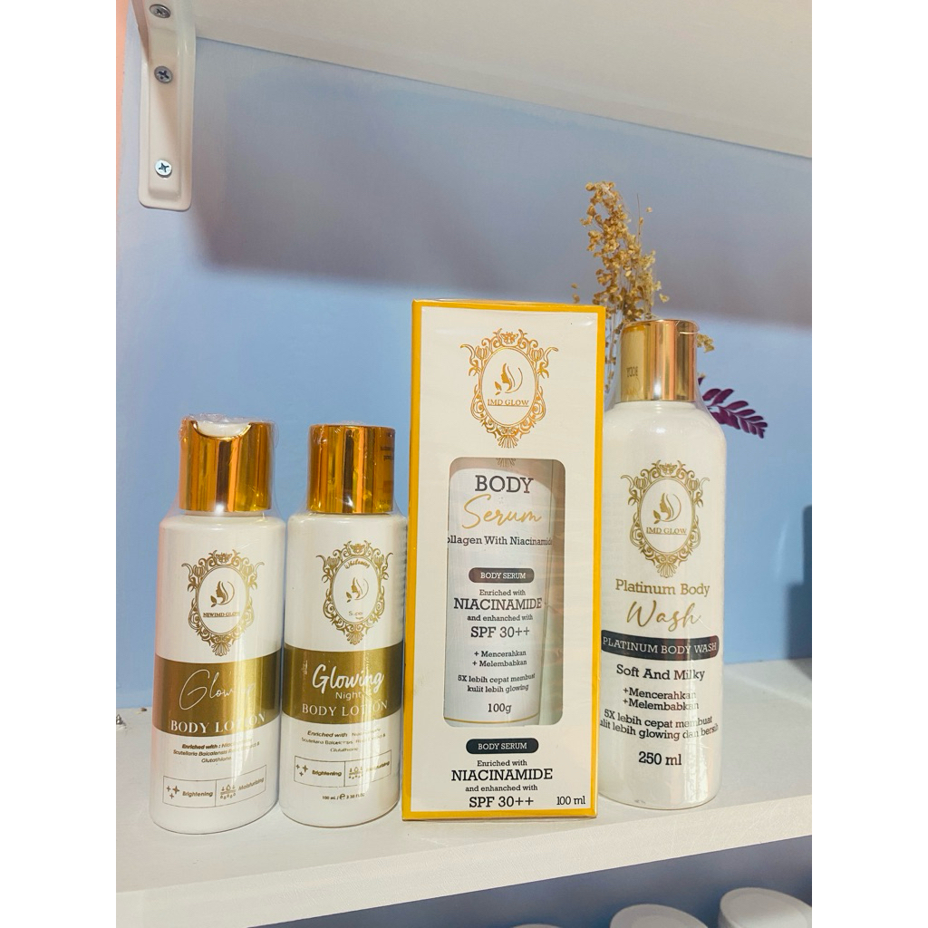 HB GLOWING LENGKAP ISI 4 (sabun serum hb siang hb malam glowing)