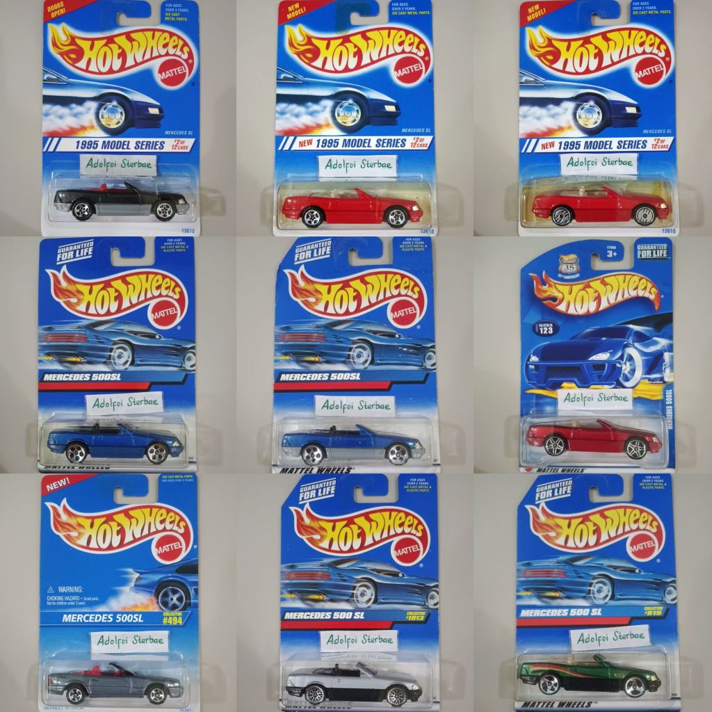 hotwheels hot wheels mercedes SL mercedes 500SL 500 SL 1995 model series mercedes-benz