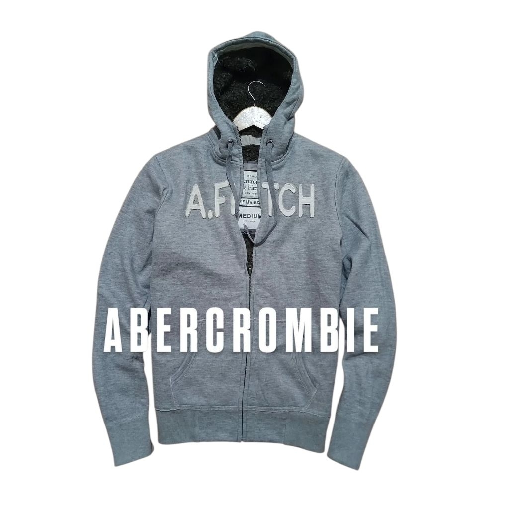 Hoodie ziper ABERCROMBIE bahan tebal second preloved