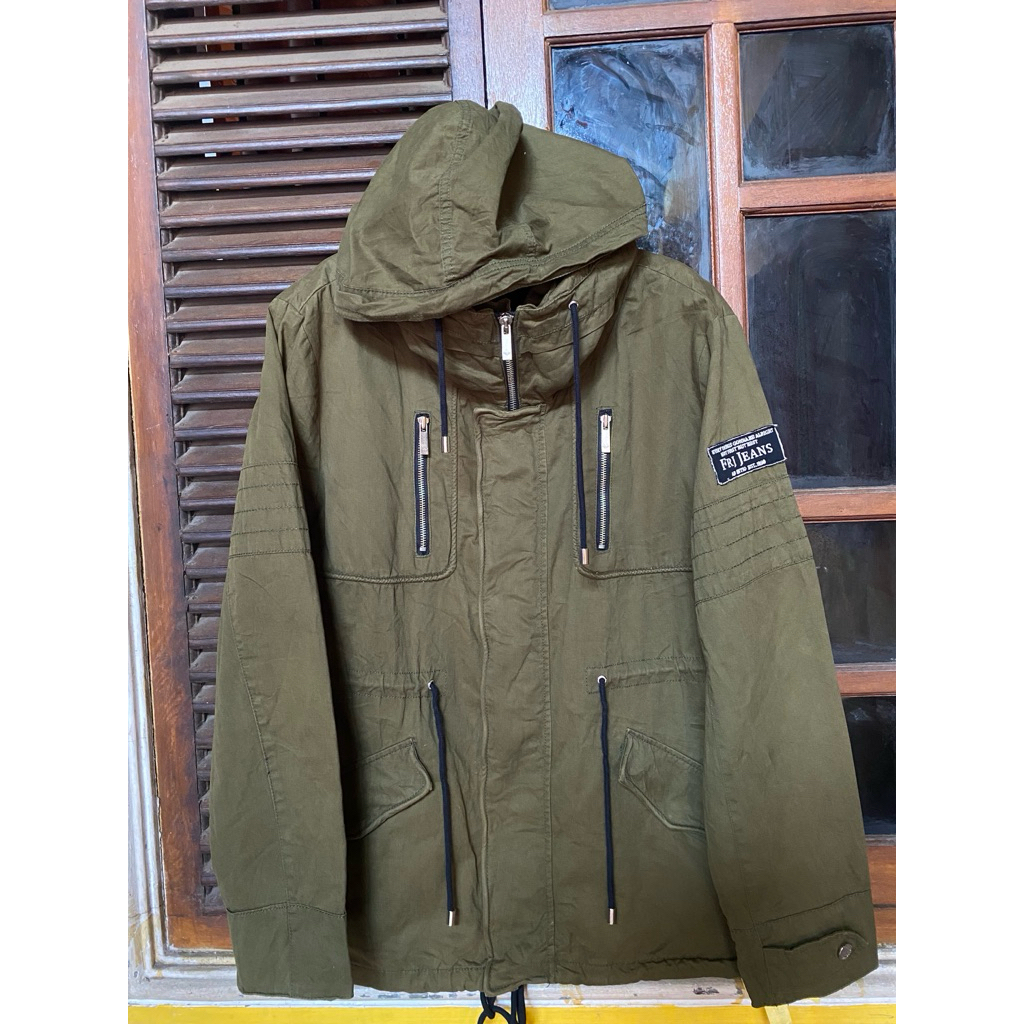 Luaran Pria FRJ JEANS bahan canvas tebal sz L