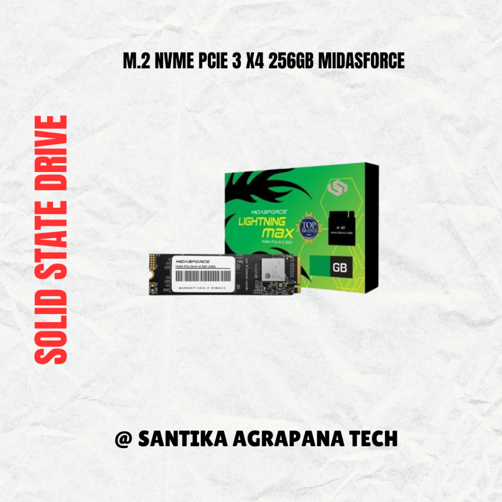 M.2 NVMe PCIe 3 x4 256GB MIDASFORCE
