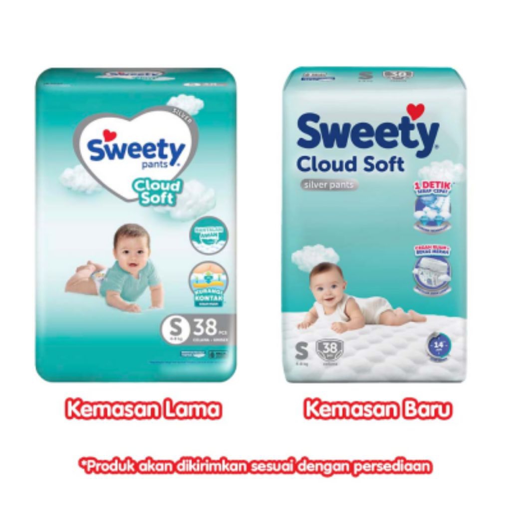 Pampers Sweety Silver Pants Ukuran S38/ S66
