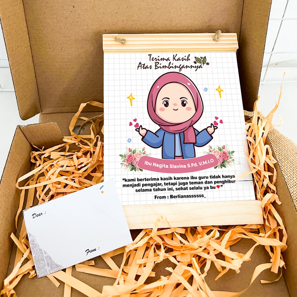 PIGORA TEMA GURU / SOUVENIR UNTUK GURU PIGURA CUSTOM TEACHER / PIGORA HADIAH GURU TERIMA KASIH GURUK