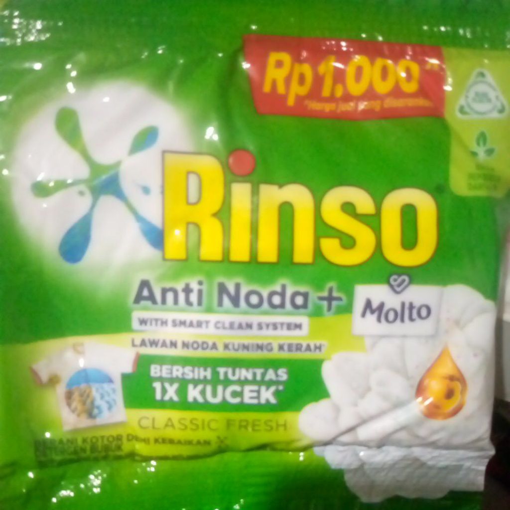 Rinso detergen bubuk sachet/Rinso bubuk sachet