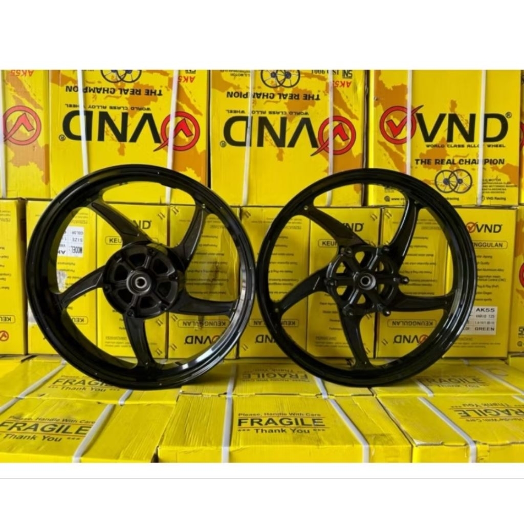 VELG RACING VND SIX STAR NINJA RR/ RUK VELG DEPAN 215/17 BELAKANG 300/17 ninja R ninja 150rr pelek n