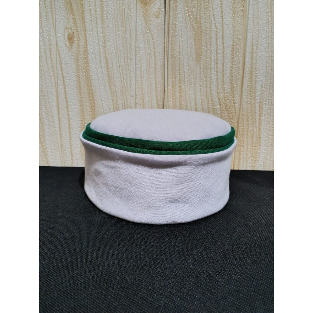 peci lipat mesir/ peci kupluk/ bahan tebal warna hijau putih