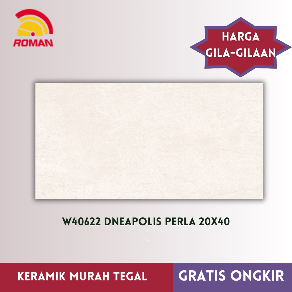 PROMO Keramik Dinding Roman 20x40 dNeapolis Perla kw1