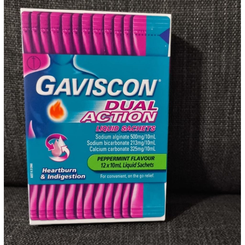 Gaviscon Dual Action Liquid Sachet isi 12