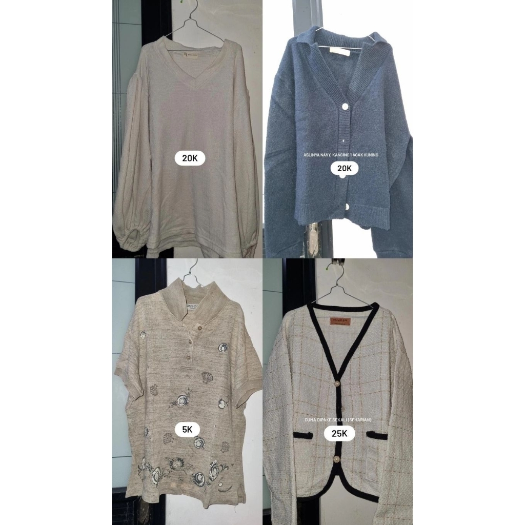 Atasan/Bawahan/Hijab/Ciput preloved