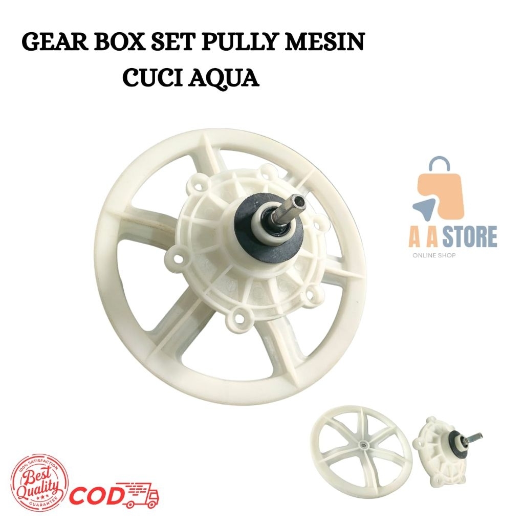 GEARBOX MESIN CUCI AQUA / KEPALA GEARBOX AQUA / PULLY GEARBOX AQUA / SPAREPART MESIN CUCI 2TABUNG