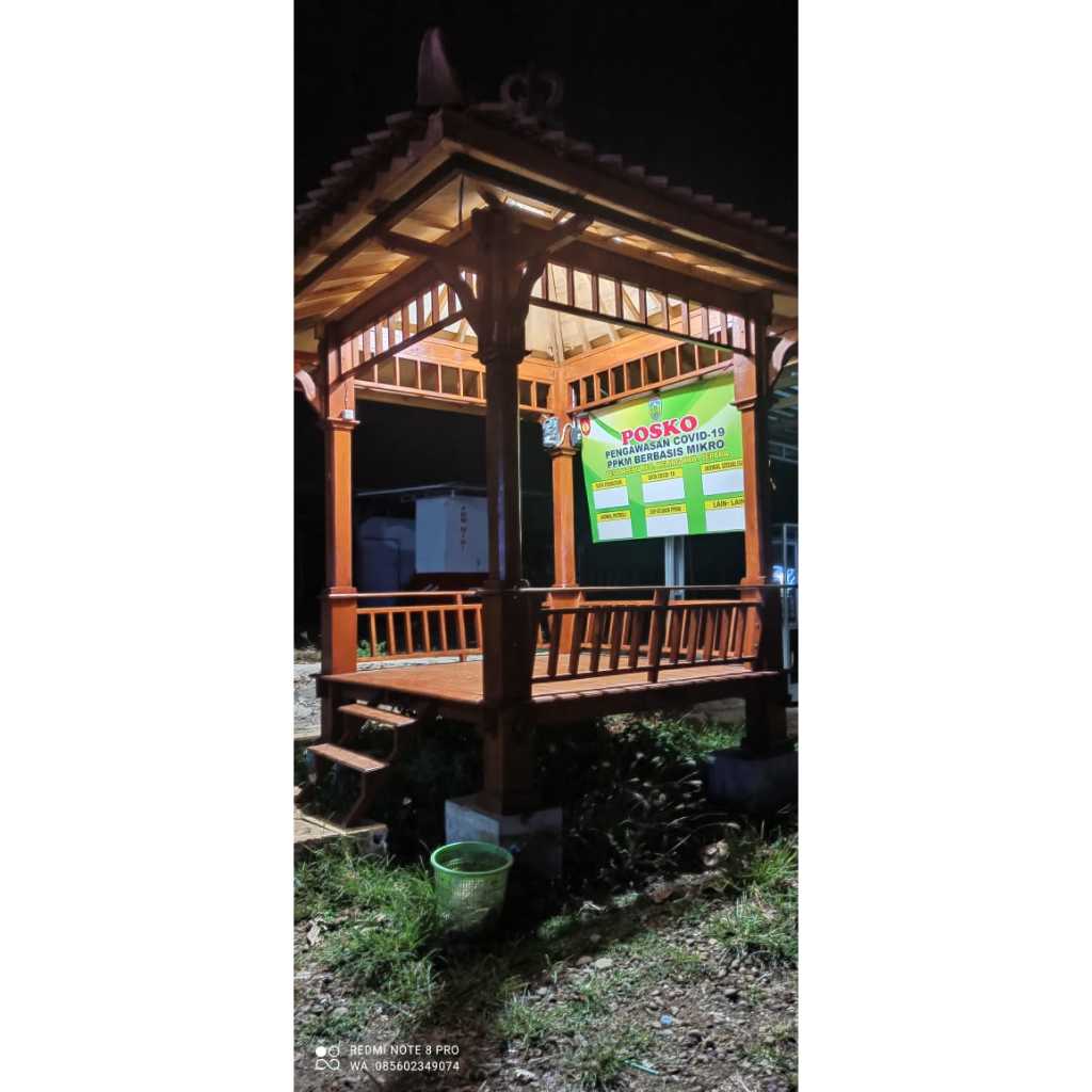 saung gazebo taman kayu jati minimalis / gazebo taman kayu jati / gazebo kayu mahoni