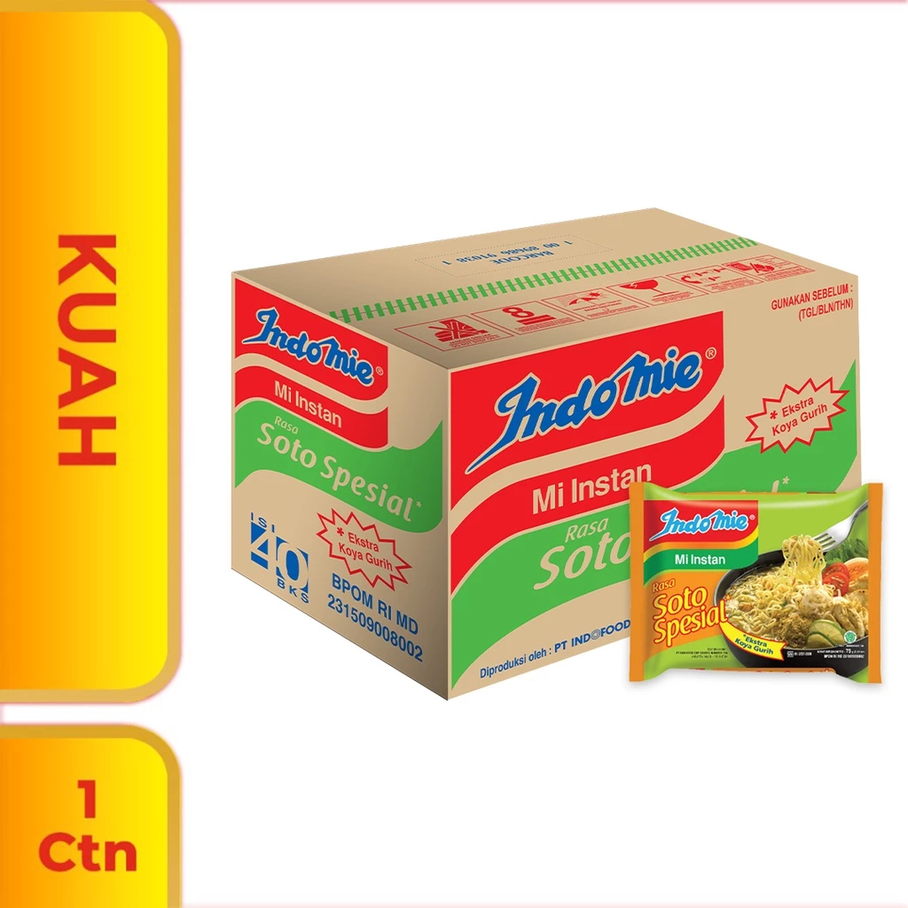 INDOMIE SOTO SPESIAL 1 KARTON/DUS 40 pcs