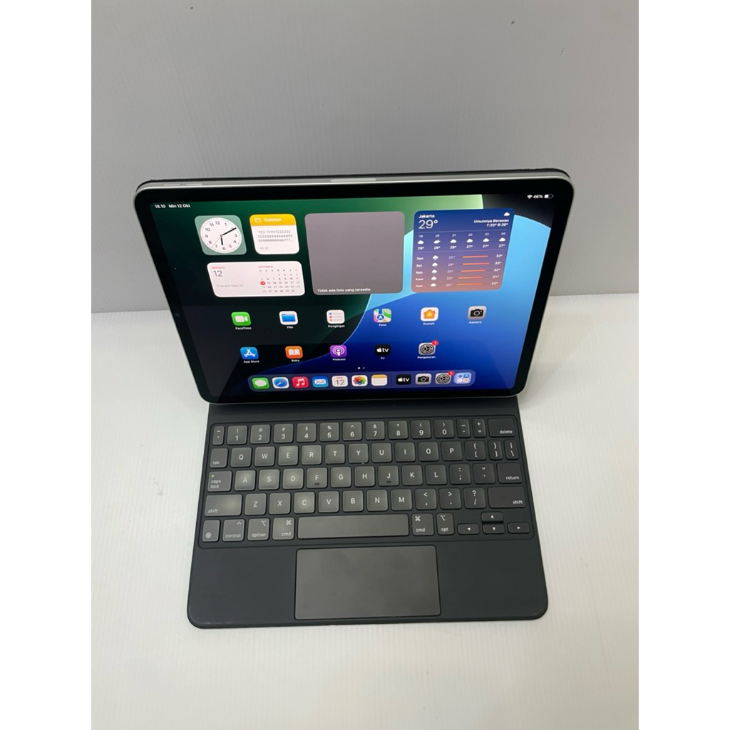 IPAD PRO M2 2022 11" 256gb free magic keybord original bekas second murah