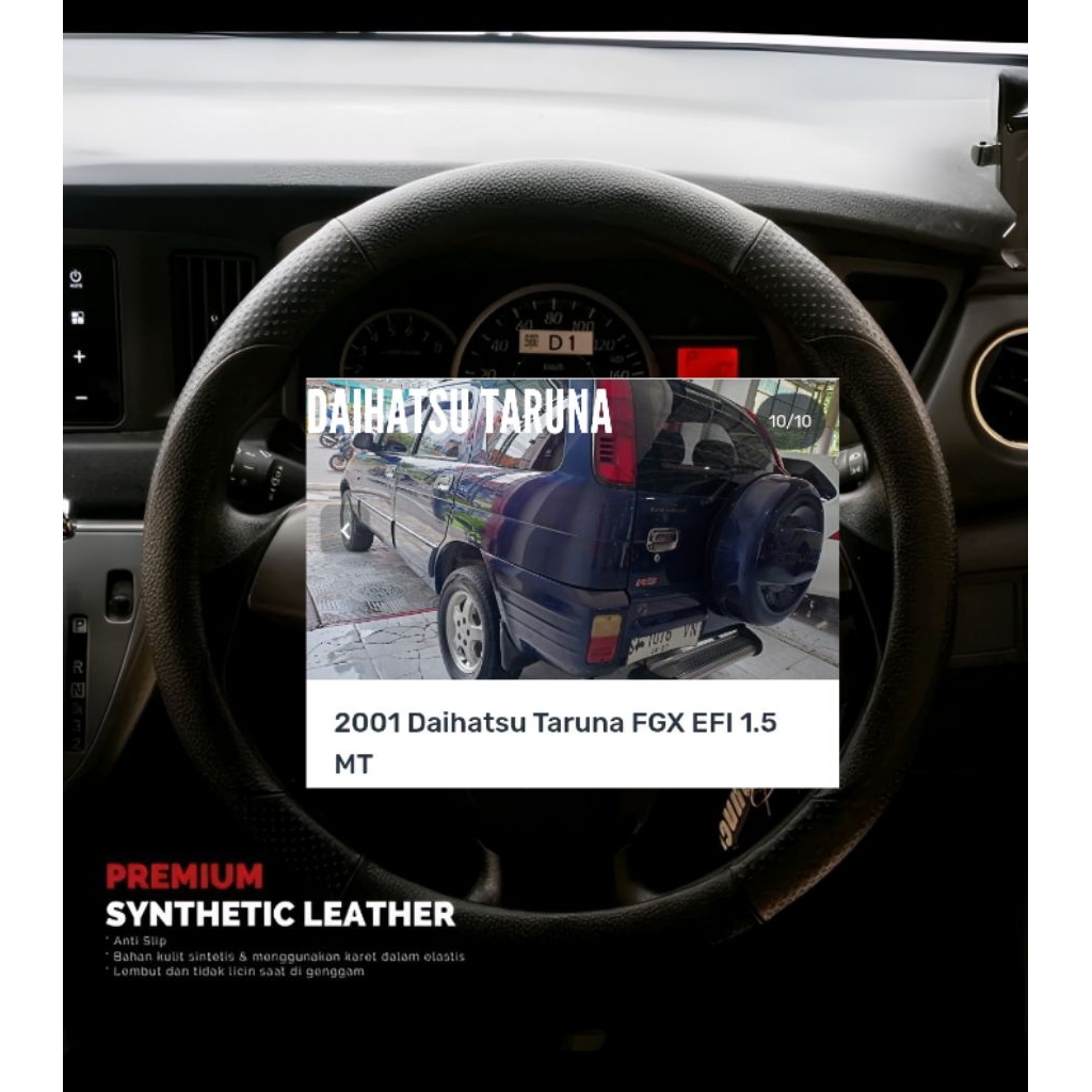 Cover stir mobil sarung stir mobil daihatsu taruna/taruna FGX Efi 1.5 MT/taruna FGX/taruna csx anti 
